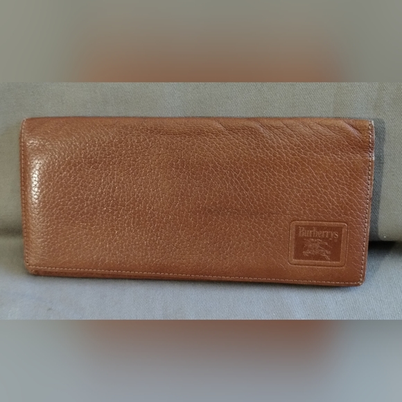 VINTAGE BURBERRYS OF LONDON BI-FOLD LONG SOFT LEATHER WALLET ~ AUTHENTIC ~ NICE! - Picture 7 of 14